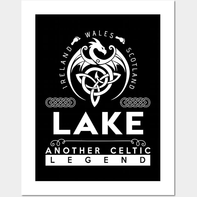 Lake Name T Shirt - Another Celtic Legend Lake Dragon Gift Item Wall Art by harpermargy8920